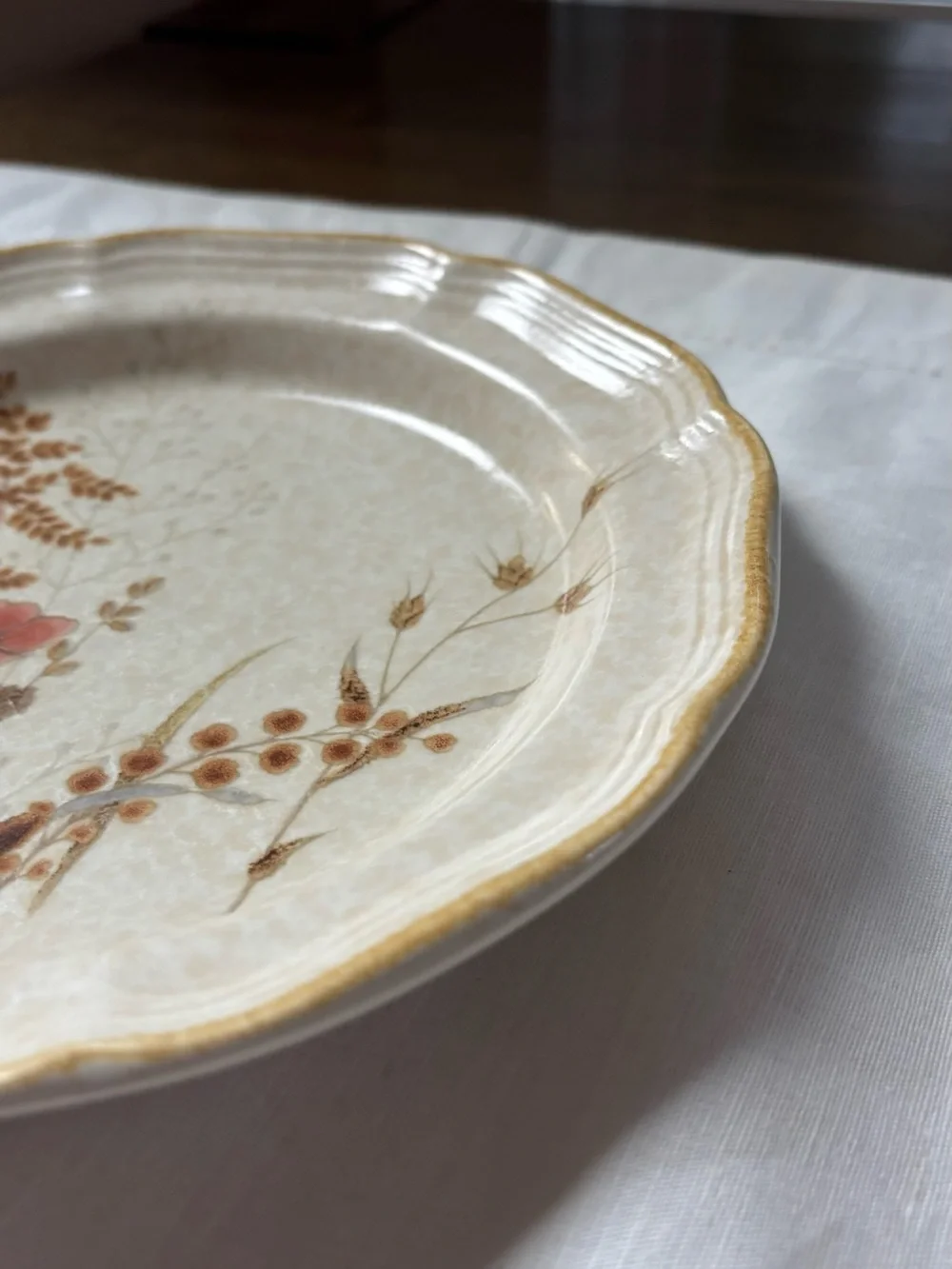 Vintage Mikasa Country Charm Strawflower Salad Plate Made in Japan
